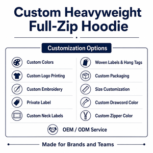 Custom 450gsm Cotton Zip Up Hoodie Oversized Heavyweight Rhinestone <b>Zipper</b> <b>Sweatshirt</b> for Men - Product Image 6