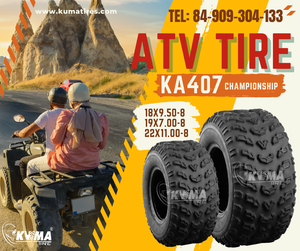 Pneu ATV KUMA KA 407 19x7.00-8 en caoutchouc naturel noir de haute qualité, à plis variables, durée de vie 20 000 km, nouveau remplacement UTV, vente chaude - Product Image 2