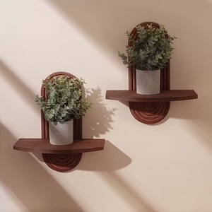 Étagères murales en bois pour salon, étagères flottantes décoratives pour livres, plantes, photos, objets de collection, bougies - Product Image 2