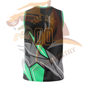 เสื้อบาสเก็ตบอลพิมพ์ลายระบายอากาศได้ดี แบบซับลิเมชั่น สั่งทำได้ตามต้องการ พร้อมป้ายชื่อส่วนตัว โลโก้ส่วนตัว ผลิตจากโพลีเอสเตอร์ 100% - Product Image 4