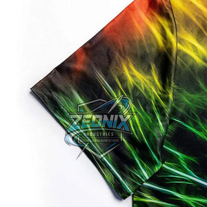 Conjunto de Camiseta y Pantalones Cortos Deportivos Sublimados Personalizados, Secado Rápido, Transpirable, 100% Algodón, Uniforme de Entrenamiento de Baloncesto para Hombre - Product Image 2