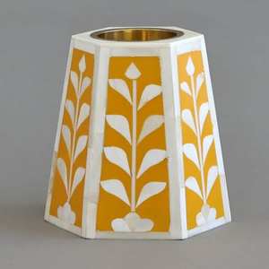 Porte-encens Oud artisanal traditionnel en os incrusté, brûleur de Bakhoor pour la prière, la méditation et la décoration, en marbre - Product Image 3