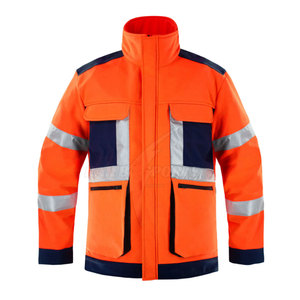 Nouvelle conception, haute qualité, tissu en coton respirant à séchage rapide, certifié CE, vêtements de travail haute visibilité, combinaison de sécurité, vente en gros, sur mesure - Product Image 3