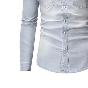 Chemises décontractées pour hommes à manches longues avec col rabattu personnalisé, chemises décontractées pour hommes à manches longues tendance, best-sellers - Product Image 6