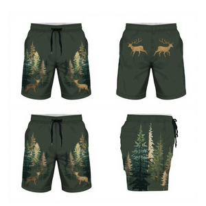 Pantalones Cortos con Estampado Gráfico de Vida Silvestre Más Vendidos para Hombre, Ropa Deportiva Informal para Exteriores - Product Image 3