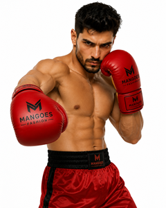 Professional Real Leather Laced Boxing Gloves for Kickboxing Muay Thai Sparring-Breathable Quick Drying Non-Slip - Product Image 2