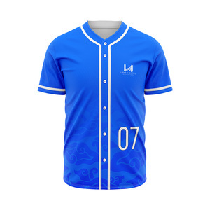 Camisetas de Béisbol Personalizadas para Hombre con Botones, Logotipo Frontal Personalizado, Nombre del Jugador, Impresión en Serigrafía, Secado Rápido, Transpirables, Antiolor - Product Image 2