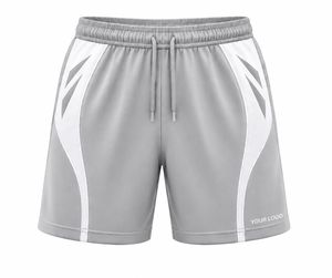 Pantalones Cortos Deportivos de Punto Azul Claro para Hombre con Cordón en la Cintura, Sólidos, Ecológicos, Transpirables, de Secado Rápido, de Tiro Medio, Casuales, para Gimnasio - Product Image 3