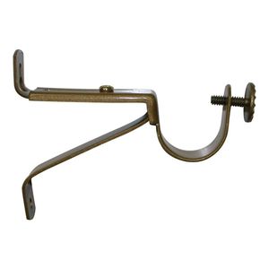Contemporary Metal <b>Curtain</b> Pole Wall Brackets Durable Adjustable for Multiple Pole Sizes - Product Image 3