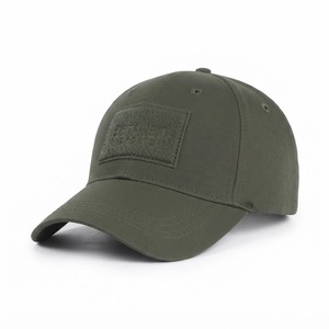 Casquette de baseball à visière plate avec logo personnalisé, respirante, imperméable, vert olive, vente en gros, pas cher, broderie 3D, casquette de baseball tactique - Product Image 6