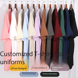 Camiseta de Cuello Redondo y Manga Corta de Color Puro, 200g, Bordado con Logotipo Personalizado, Precio de Fábrica de Bangladesh y China, Fabricación Personalizada Transfronteriza - Product Image 3