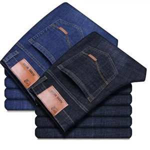 2026 Trendy Slim Fit <b>Stretch</b> <b>Denim</b> Jeans for Men Comfortable Straight Leg Trousers Premium Quality Casual Business Wear - Product Image 3