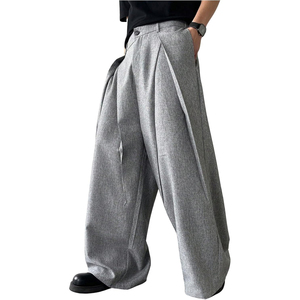 New Arrival <b>Men</b> Baggy <b>Trousers</b> <b>Wide</b> <b>Leg</b> Streetwear Casual Fashion Pants Supplier - Product Image 1