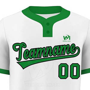 Diseño Personalizado al por Mayor a Precio Económico, Jersey de Béisbol de Dos Botones, Ropa Deportiva, Último Diseño de Jersey de Béisbol de Dos Botones - Product Image 2
