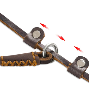 Wholesale Custom Color Leather Dog Leash Solid Pattern Walking <b>Training</b> Lowest Price Leather Dog Leash - Product Image 5