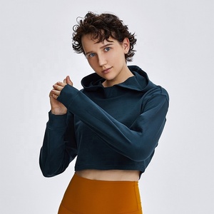 เสื้อกันหนาวแขนยาวขนแกะสีพื้น,เสื้อฮู้ดแขนยาวเสื้อผ้าขนแกะฝรั่งเศส - Product Image 6