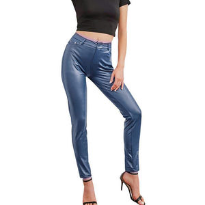 Pantalones de Cuero de Cintura Alta para Mujer, Ajustados, Estilo Jegging, Elásticos, a la Moda, para Invierno - Product Image 6