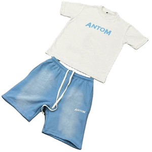 Mens Custom Brand Printed 2-piece Sportswear <b>Set</b> Short Sleeve T-shirt And Shorts For Fitness Summer Sports Outfit Breathable - Product Image 2