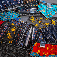 Lot de Boxers pour Homme 3 Pièces Caleçons en Coton Décontracté Marque Ceinture Élastique Sous-Vêtements Surplus Stock Bangladesh