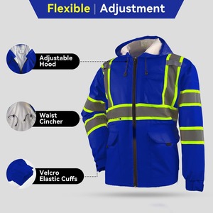 High Quality <b>Winter</b> Safety Jacket Waterproof Thermal Safety Outerwear Supplier Wholesale - Product Image 4