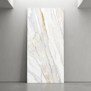 Apolo blanc 1600x3200 dalle de porcelaine haute brillance corps paysage chinois peinture pierre frittée dessus de table salle de bain vanité - Product Image 4