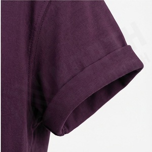 Camiseta Corta Personalizada de Color Sólido con Cuello Redondo para Mujer, Prenda Transpirable, Informal, de Manga Corta, a la Moda - Product Image 6