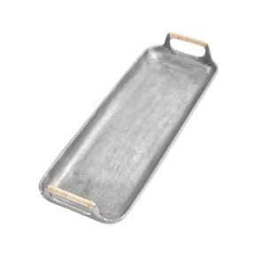 Plateau rectangulaire en métal plaqué or pour mariage, restaurant, nourriture, boissons, fruits, petit-déjeuner, plats et assiettes - Product Image 5