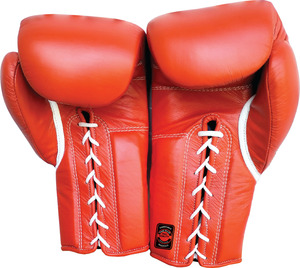 Guantes de Boxeo Profesionales Dawnforce Fight Gears, de Cuero con Cordones, Absorbentes de Humedad, Rojos, para Entrenamiento de Adultos - Product Image 3