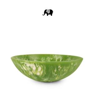 Bol à fruits en résine mélamine multicolore, base transparente, design pétale, fait main, compatible lave-vaisselle, écologique, sans BPA, pour repas festifs - Product Image 3