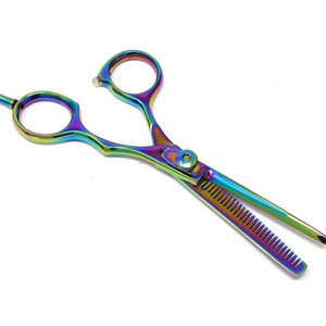 Ciseaux à effiler en acier inoxydable pour droitiers, ciseaux de barbier professionnels à manche moyen pour la coupe de cheveux - Product Image 2