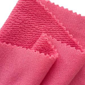 Tissu en molleton bouclette 100 % coton 500 GSM 400 GSM, matière première textile, tissu en molleton bouclette tricoté en coton épais uni - Product Image 1