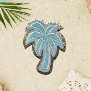 Patch brodé thermocollant de qualité supérieure à motif de branche botanique pour casquettes de baseball, chapeaux, sacs à dos, vestes, vêtements DIY, vente en gros - Product Image 1
