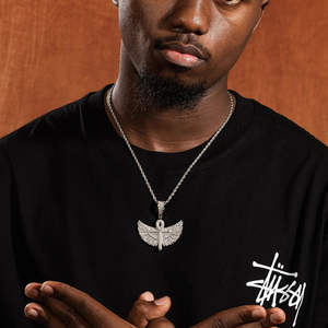 สร้อยคอฮิปฮอป เงินแท้ 925 ชุบทอง 14k/18k โรสโกลด์ ประดับเพชรโมอิสซาไนต์ VVS ดีไซน์ปีก สร้อยคอแฟชั่นสำหรับผู้หญิงและผู้ชาย - Product Image 4