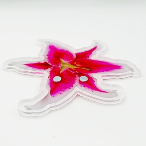Support magnétique en acrylique personnalisé en forme de fleur pour extensions de cils, palette de rangement pour techniciennes en cils - Product Image 6