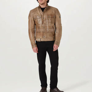 Blouson de moto en cuir léger et confortable pour homme 2026 – Vêtement de course hivernal respirant, coupe-vent et imperméable à manches longues - Product Image 2