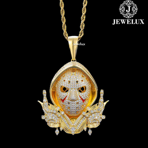 Breloques exclusives de luxe personnalisées en forme de croix, bijoux hip-hop en argent 925 plaqué or, certifiées IGI, unisexe, vente en gros - Product Image 2