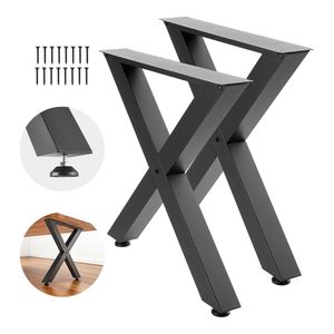 Pieds de meubles en acier robustes de 29,5 po de hauteur x 29,9 po de largeur, charge maximale de 2204 lb, conception modulaire, montage facile pour la maison et le bureau - Product Image 1