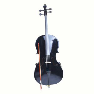 Cello professionnel 4/4 en bois avec cordier en fibre de carbone, archet et chevalet en colophane noire, ancien code 85409801 - Product Image 2