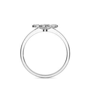 Anillo de diamantes redondos estilo flor de moissanita para mujer, joyería nupcial floral fina de plata 925 original, regalo para parejas - Product Image 3
