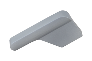 Poignée de meuble en aluminium courbée en forme de cale, finition Soie Noire PVD, Or Rose, Or, Acier Inoxydable, Gris - Product Image 6