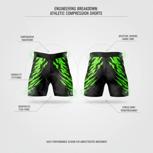 MMA Fitness Apparel OEM ODM Sportswear Martial arts Wear Compression Shorts Custom Made Style All Season Tight Fitted Shorts - Product Image 2