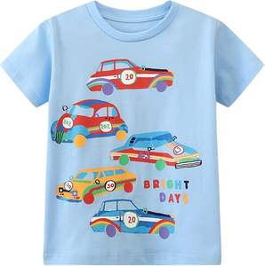 T-shirt pour garçons, broderie personnalisée, coupe ajustée, t-shirt en coton peigné de qualité supérieure, streetwear pour jeunes, quotidien - Product Image 1