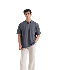Nueva llegada Buena calidad 2025 Precio al por mayor Hombres Polos Ropa casual Cómodo Oversize Polo Camisetas para hombres - Product Image 1