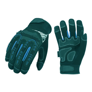 Comfortable Professional General Purpose Safety Cuff Smooth Grip Leather <b>Gloves</b> Anti-Cut Anti-Slip for Industrial/Construction - Product Image 1
