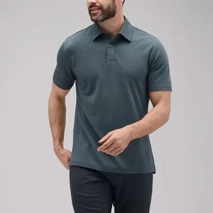 100% <b>Wool</b> Polo T Shirt Soft <b>Wool</b> Short Sleeve Shirt for Men Lightweight <b>Base</b> <b>Layer</b> Polo t Shirt USA Size - Product Image 5