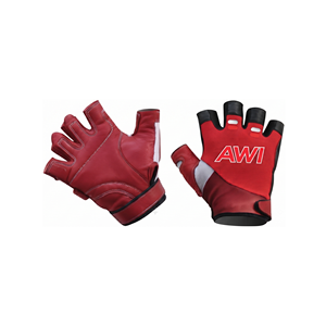 Guantes Deportivos Unisex de Medio Dedo, Rojos, Transpirables, Antideslizantes, para Levantamiento de Pesas, Entrenamiento en Gimnasio, con Soporte para Muñeca - Product Image 1