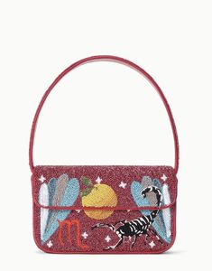 Leo Zodiac Beaded Envelope Bag with <b>Sequined</b> Cartoon Pattern Bohemian Style Single Strap Zipper Closure Women's <b>Handbag</b> 3pcs - Product Image 2