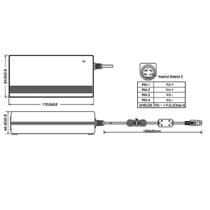 อะแดปเตอร์สลับ AC-DC อเนกประสงค์150W 19V 7.89A พร้อมช่องเข้า C6 IEC320 AC สำหรับอุตสาหกรรม - Product Image 2