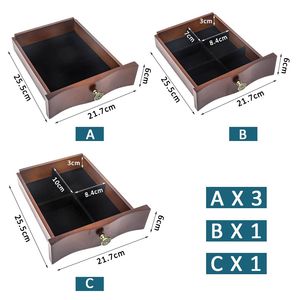 Armadio Portagioie con Cassetti e Specchio, Mobile Contenitore Organizzatore per Natale - Product Image 4