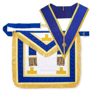 Delantales de masonería de cuero hechos a mano, bordados, ajustables, de diseño refinado y elegante, con broche de seguridad, lavables y personalizables. - Product Image 4